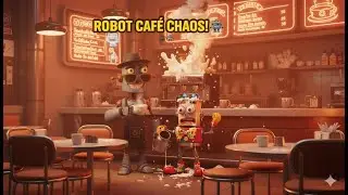 Robots Get a Job at a Caf&eacute;! ☕🤖 Funniest Robot Barista Fails | Loopy & Boombo Comedy Animation
