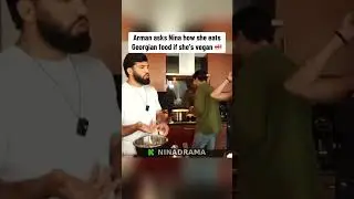 Арман Царукян пытается понять, как Нина Драма, будучи веганом, ела грузинскую еду. LOL #ufc #mma