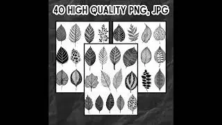 Zentangle Leaf Patterns &mdash; Nature-Inspired Printable Worksheets