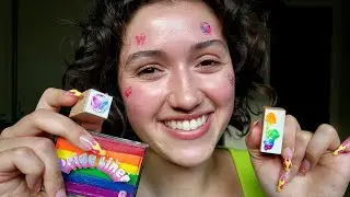 ASMR Trying Stamp Makeup Hacks (tapping, close whispering, crinkles)