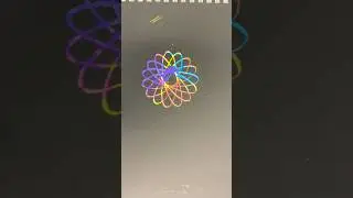 😍Unveiling the hypnotic beauty of 3-color Spirograph art: A visual Masterpiece😍#spirograph#diy#art