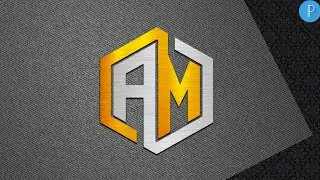 Профессиональный дизайн логотипа A M | Учебное пособие Pixellab | Редактирование Pixellab