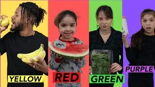 EATING ONLY ONE COLORED FOOD FOR 24 HOURS | VLOGMAS DAY 11
