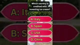 Only 1% Know | Who Actually Invented Ice Cream ? | World Quiz | General Knowledge Question
