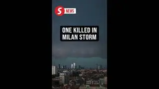 One dead as violent storm pounds Milan