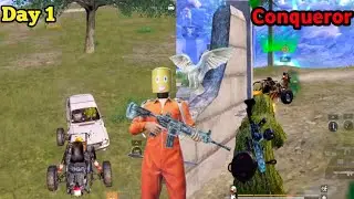 DAY-1 PLATINUM TO SOLO CONQUEROR RANK PUSH 🔥 BGMI & PUBG GAMEPLAY