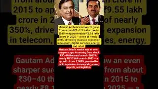 How Ambani & Adani Built India&rsquo;s Backbone | Wealth, Power & Nation-Building Politics #shorts