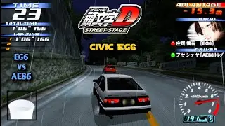AE86 vs EG6 | Myogi | Initial D Street Stage