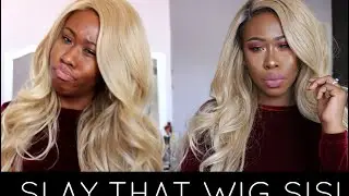 HOW TO TO SLAY A BLONDE SYNTHETIC WIG | LPX Envy Wig Review