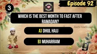 Episode 92 | Islamic Quiz with Answers in English | Quran | Islamic information for everyone