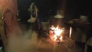 Homemade Steam Engine Running At Night