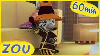 Zou’s Haunted Halloween! 👽 | Creepy Costumes and Silly Spooks! | ZOU in English 🦓 | Cartoons
