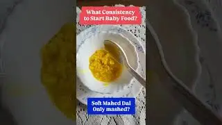 What Consistency to Start Baby Food? Pediatrician&rsquo;s 6-Month Feeding Guide  #6monthbabyfood #shorts