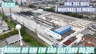 Drone mostra a gigantesca fábrica da GM em São Caetano do Sul - Grande São Paulo