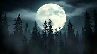 Dark Full Moon in the Deep Forest 🌕 | Mysterious Night Ambience ASMR”