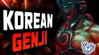 Korean Genji God - ARCHITECT! 60 ELIMS! [ OVERWATCH SEASON 12 TOP 500 ]