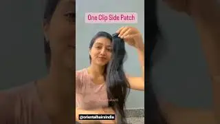 One Clip Side Patch Hair Extension 😍 #hairstyle #hairextensions #shorts #beauty #fashion #ytshorts