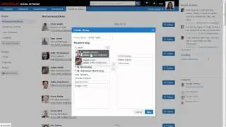 Creating Oracle Social Network Groups