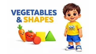 Vegetables for Kids 🥕🥦 | Learn Shapes with Vegetables | Fun Learning with Animation | YOYO Kids
