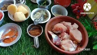 Chicken curry in Bengali style/Mini chicken curry/ Traditional Bengali mini food