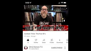 Vinyl Community Chris Hanson TV The Five Ws Contest