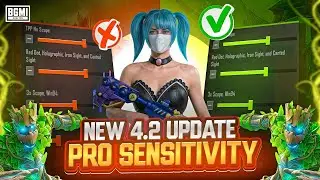4.2 UPDATE 🔥 Pro Sensitivity & Advanced Settings 💀 Solo vs Squad Best Clutches 😍 Reflex OP