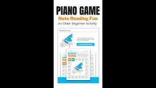WunderKeys Older Beginner Note Reading Board Game for Treble C 5-Finger Scale #Shorts