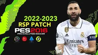 الباتش الخرافى لتحويل لعبة بيس 2016 الى بيس 2023 | PES 2016 NEW PATCH SEASON UPDATE 2023