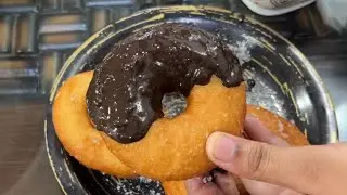 Fluffy Chocolate Doughnut Recipe |  Easy Eggless Donuts Recipe