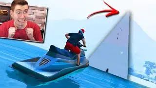 GTA V Online: FIZ A MAIOR MEGA RAMPA na NEVE!!! (COM JETSKI) ÉPICO