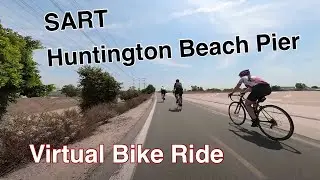 95 Mins Virtual Bike Ride | 26.7 Mi | Huntington Beach Pier | Santa Ana Trail | Cycling Workout [4K]