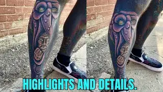 Color on Black Mindflayer highlights and details.  #ink #inked #tattoos