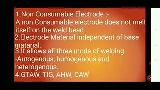 consumable electrode and non consumable electrode