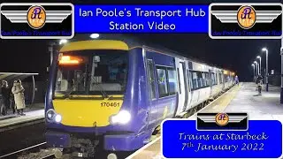 Trains at Starbeck railway station (7th January 2022)