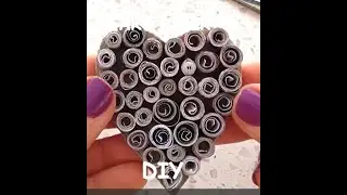 Paper Heart - DIY - Heart Paper - Magnet