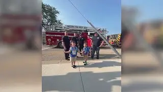 Oregon kids get a ride to school on fire truck