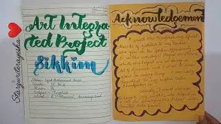 Sikkim Project|Art integrated project|English Project|9th class english project#file#craft