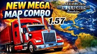 ATS 1.57 New Mega Map Combo | American Truck Simulator: Conquering the Newest Mega-Routes
