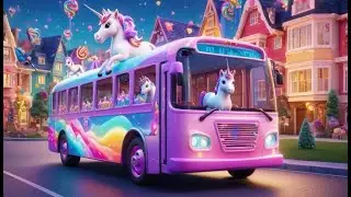 The Unicorns on the Bus | Magical Ride Song for Kids | Nursery Rhymes and Baby Songs