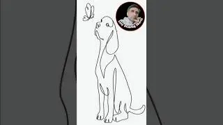 Easy Art !! Dog Drawing !! USA Art