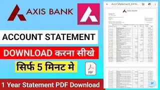How to download axis bank statement in mobile app | Axis bank app se statement kaise download kare