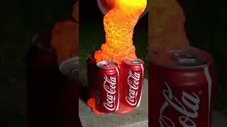 Lava vs Coca Cola 😱 Explosive Reaction Uncovered #experiment #satisfying #science