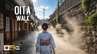 Beppu Japan 4K City Walk &ndash; Hot Springs Town, Relaxing Street Sounds
