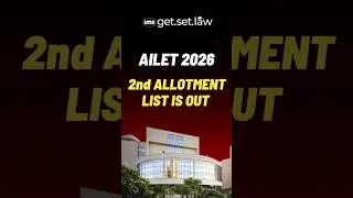 AILET 2026 2nd allotment list Finally Out Check Now #ailet2026 #ailetallotmentlist