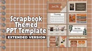 Scrapbook Themed Powerpoint Template | EXTENDED VERSION