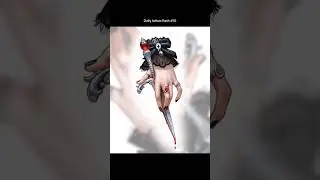 daily tattoo flash #10 Goth hand with lace cuff and stilleto blade procreate illustration process