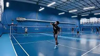Badminton Singles Sparring | Gian vs Kuya CJ | 19-21