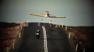 Airplane vs motorcycle (outtakes)
