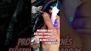 #probando #arn&eacute;s #cableado #el&eacute;ctrico #reparado de #yamaha #chappy #lb80 con #punta #l&oacute;gica #casera