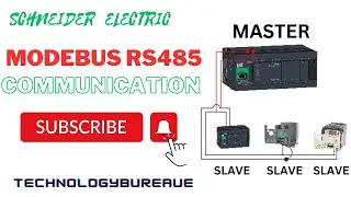 MODBUS RS-485 COMMUNICATION | SCHNEIDER ELECTRIC | MASTER SLAVE CONFIGURATION | PLC TO PLC COMMU.